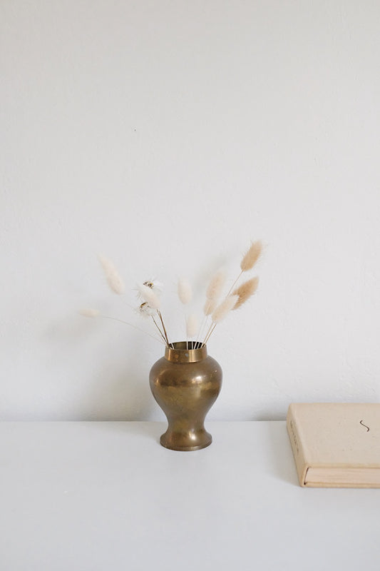 brass bud vase