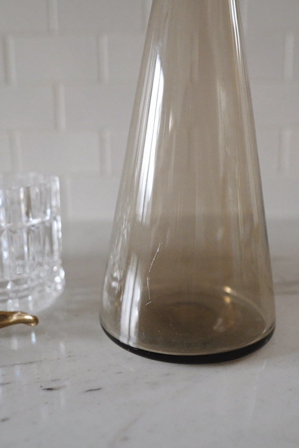 smoked glass decanter