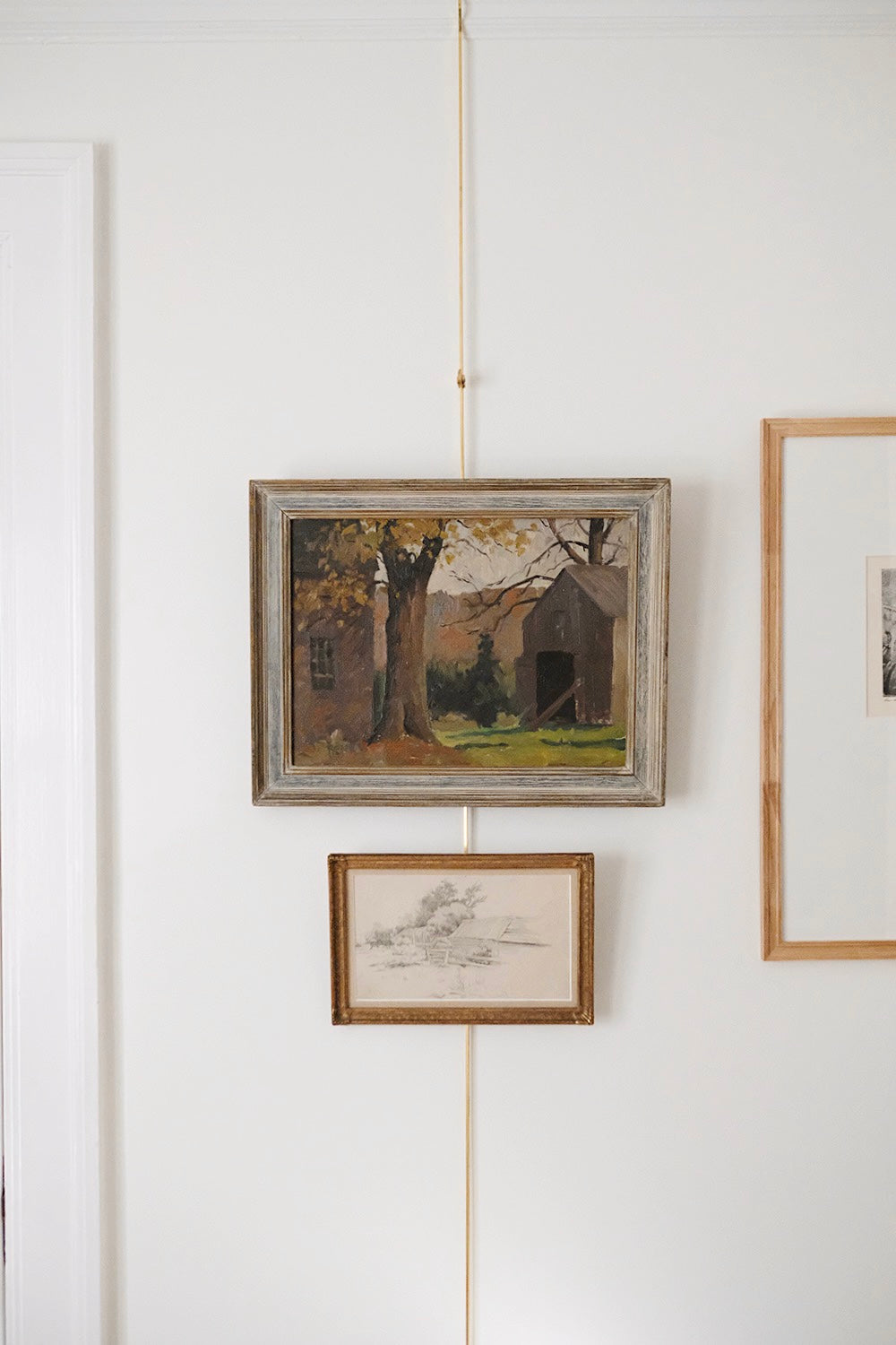 framed barn painting