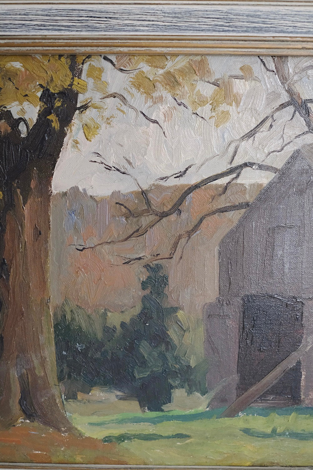 framed barn painting