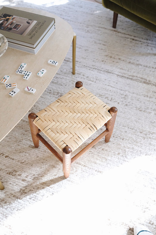 antique wood stool