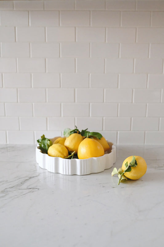 wavy ceramic dish