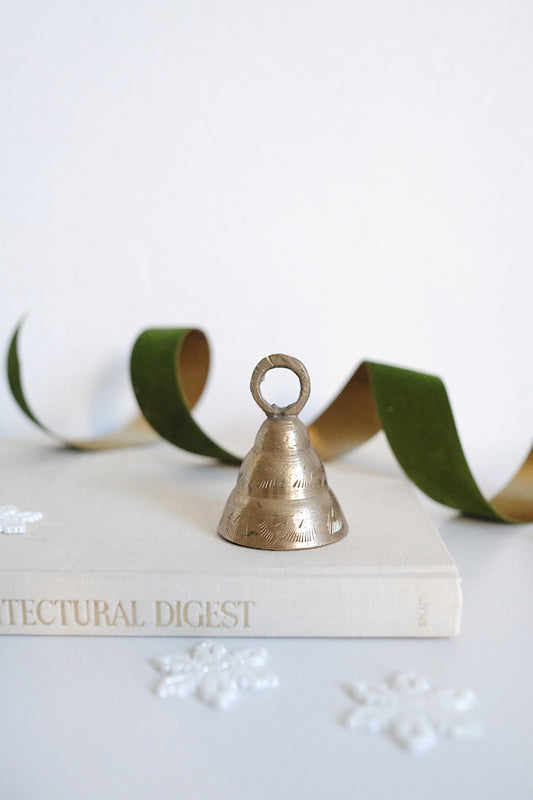etched brass bell