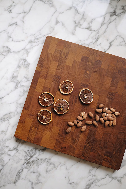 danish teak cutting board