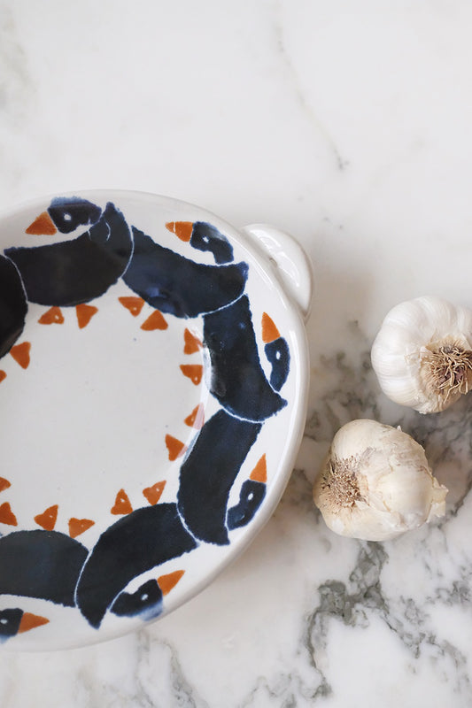 handmade ceramic goose dish
